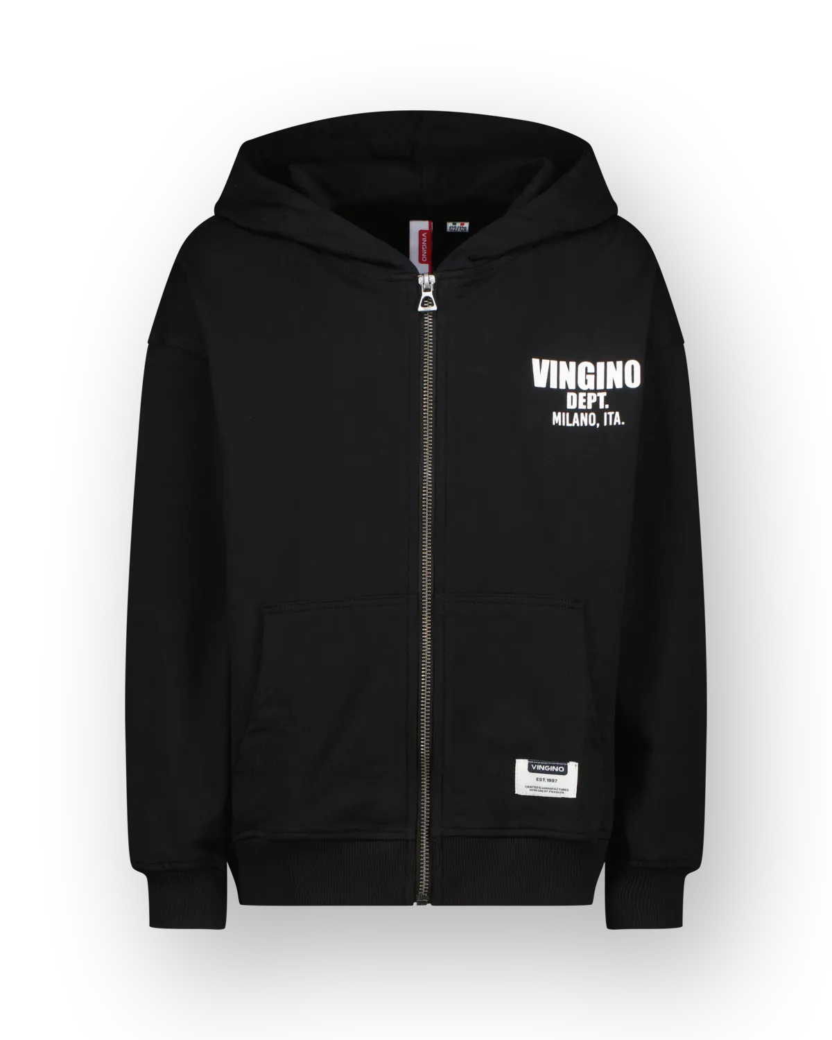 Jungen Sweatjacke Basic-vest | Schwarz