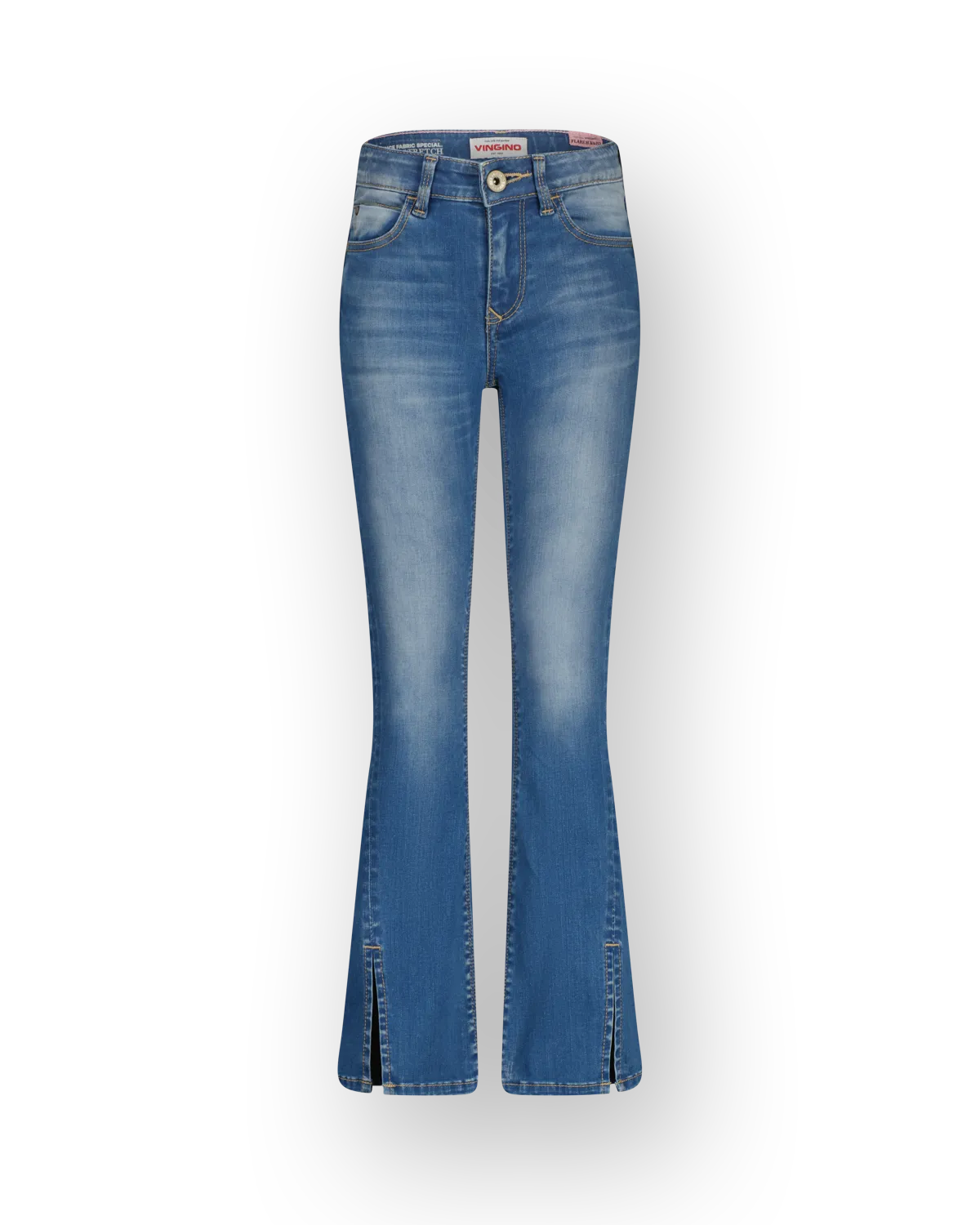 Mädchen Flare Jeans Britte Split | Blau