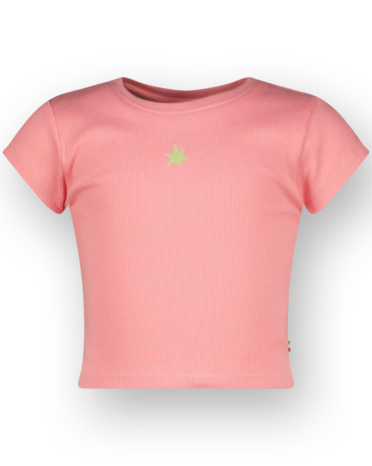 T-shirt Basic-Crop Rib Tee