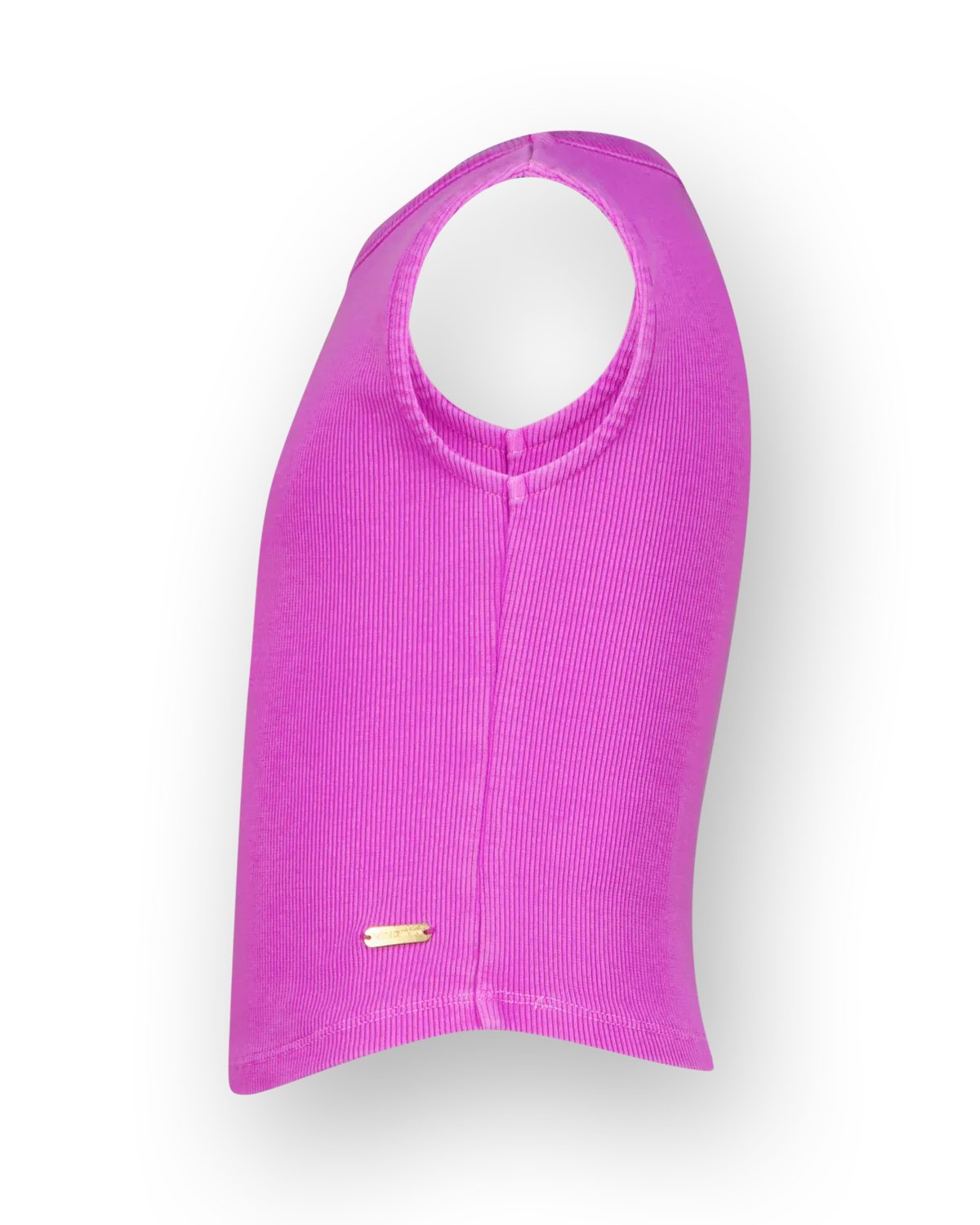 Top Basic-Crop Rib Top