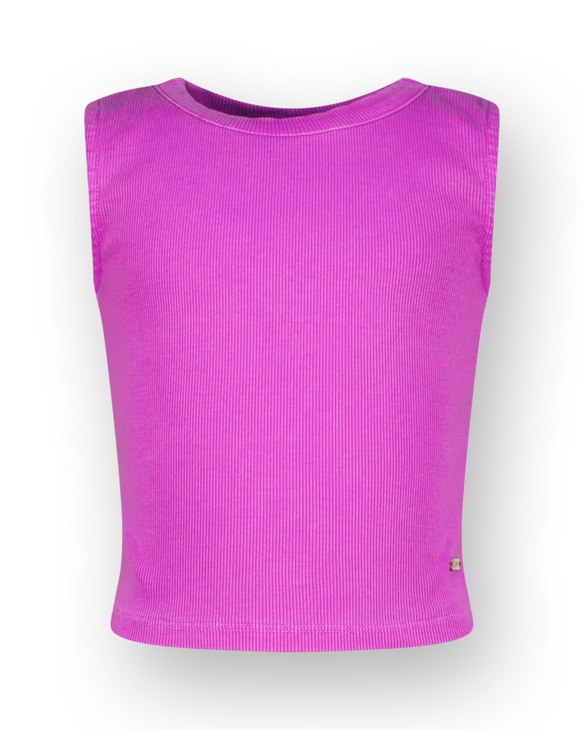 Top Basic-Crop Rib Top