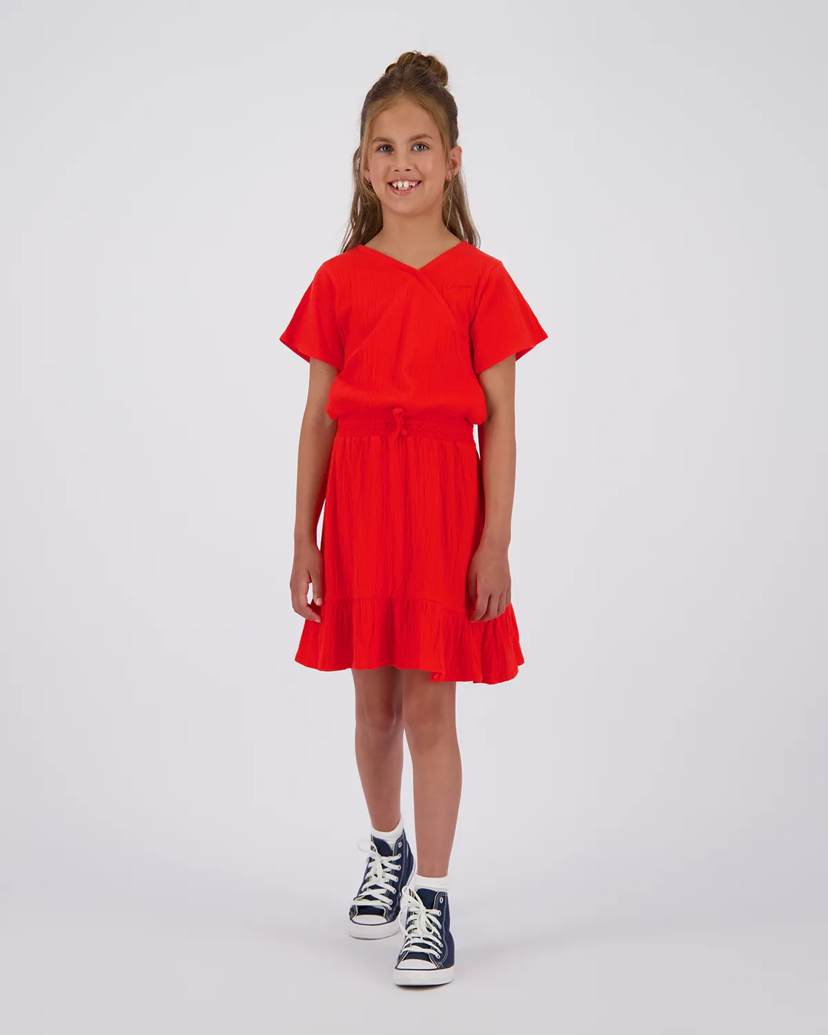 Mädchen Kleid Pommelien | Rot