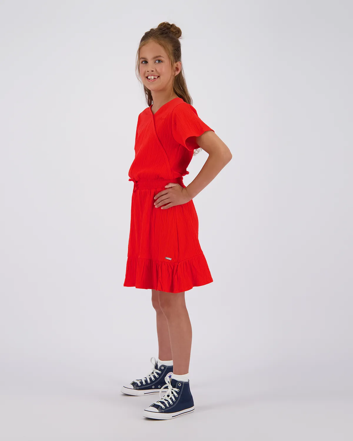 Mädchen Kleid Pommelien | Rot