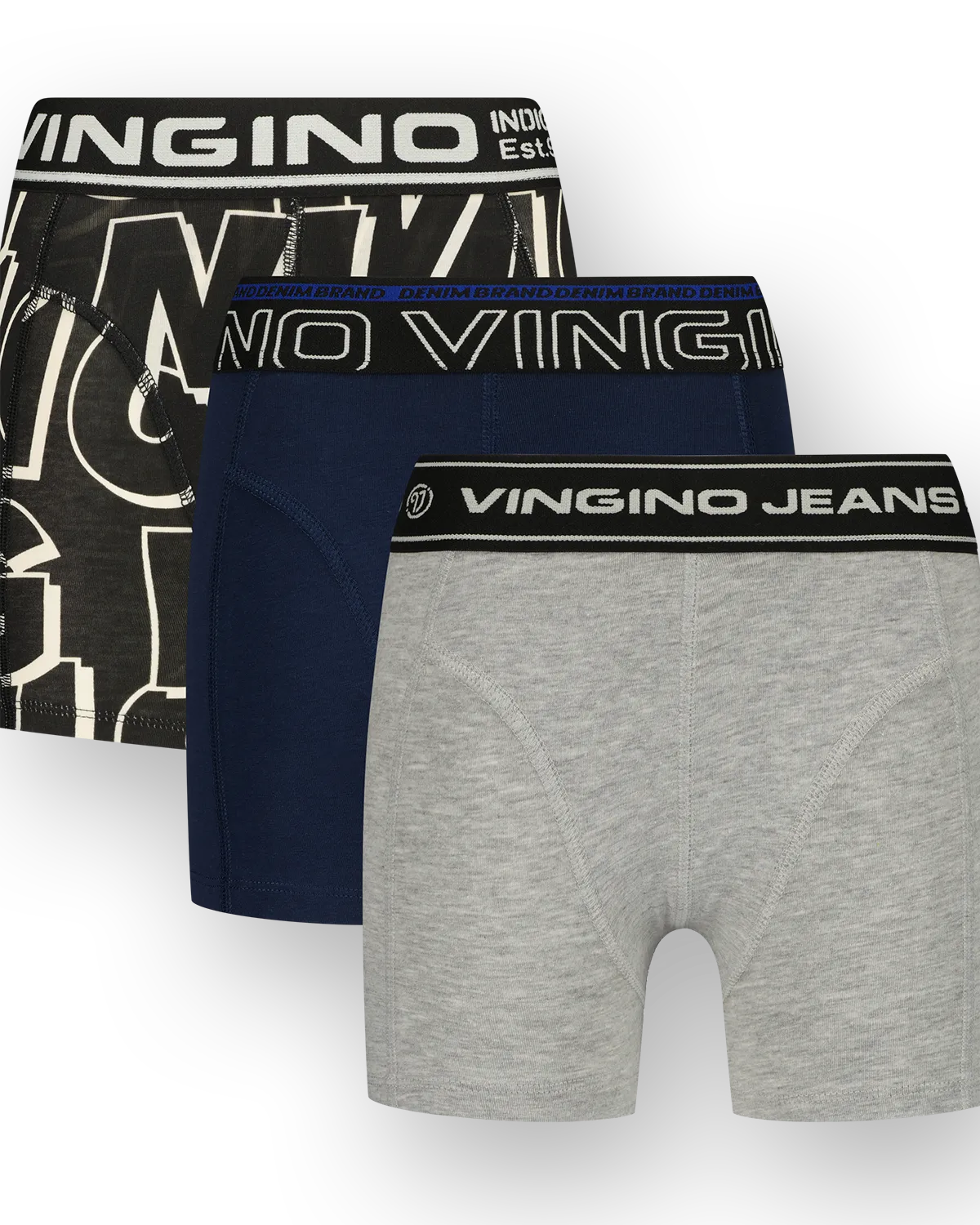 Jungen Unterwäsche Logo 3Pack | Blau