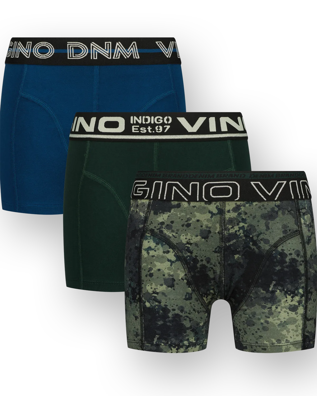 Jungen Boxershorts B-244 Woods 3-pack | Schwarz