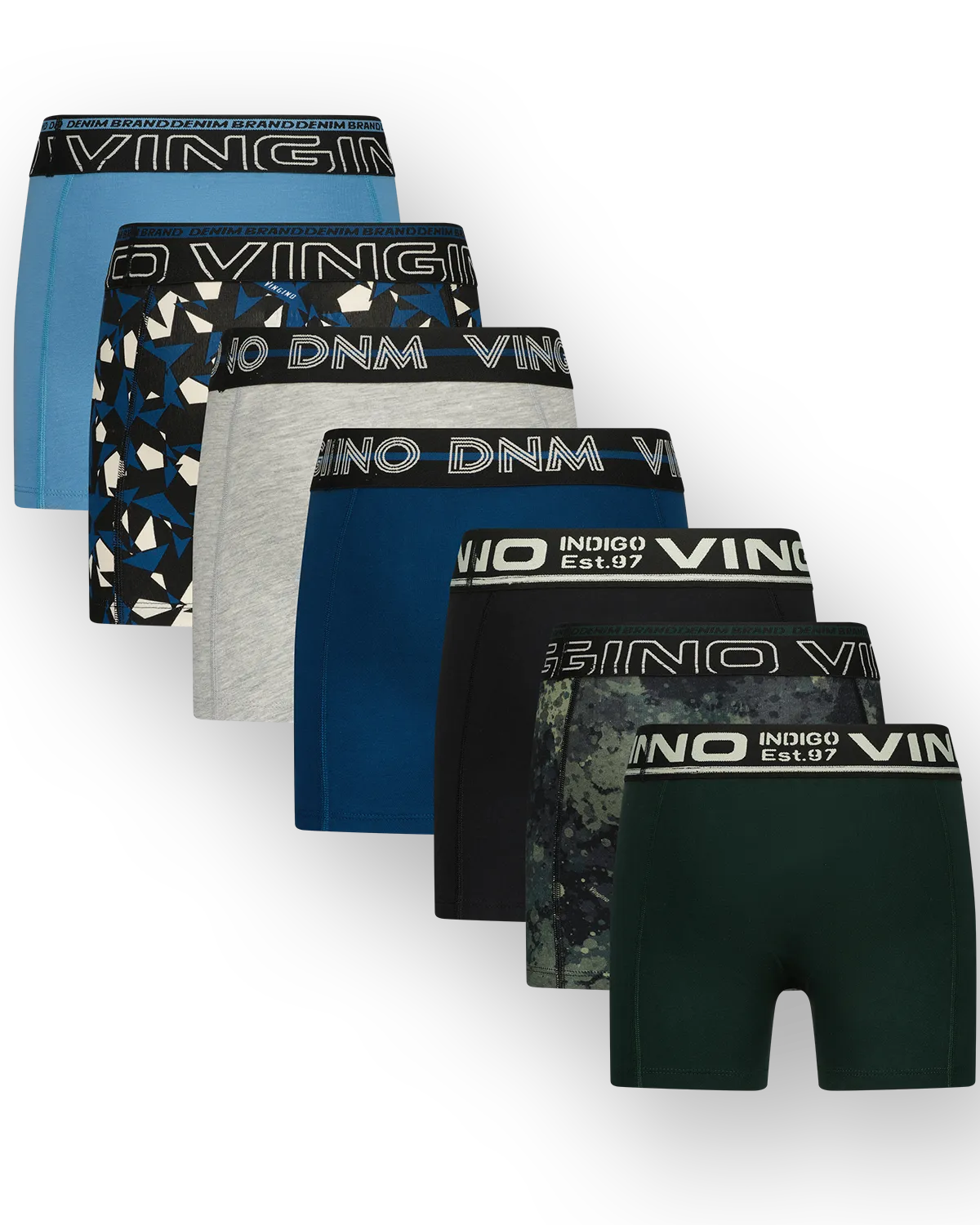 Jungen Boxershorts B-244 Gift 7-pack | Grün
