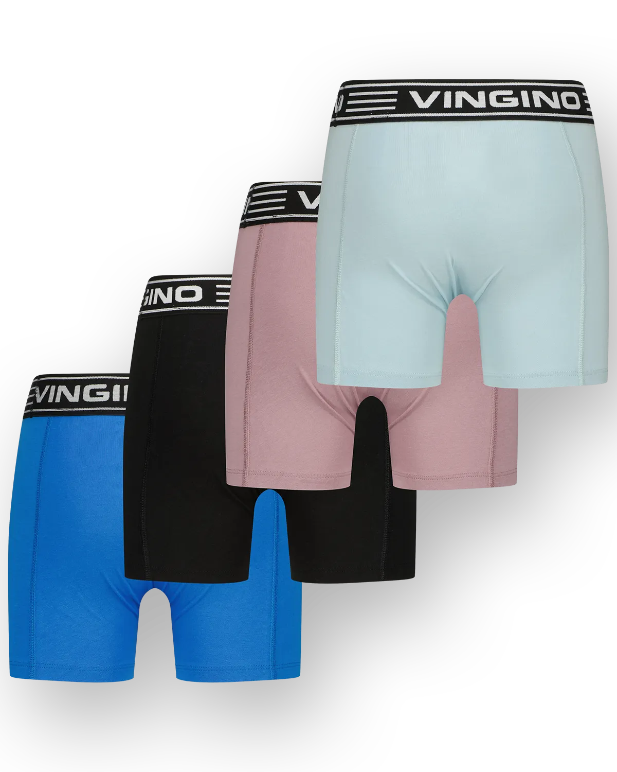 Jungen Boxer Solid 4-pack | Blau