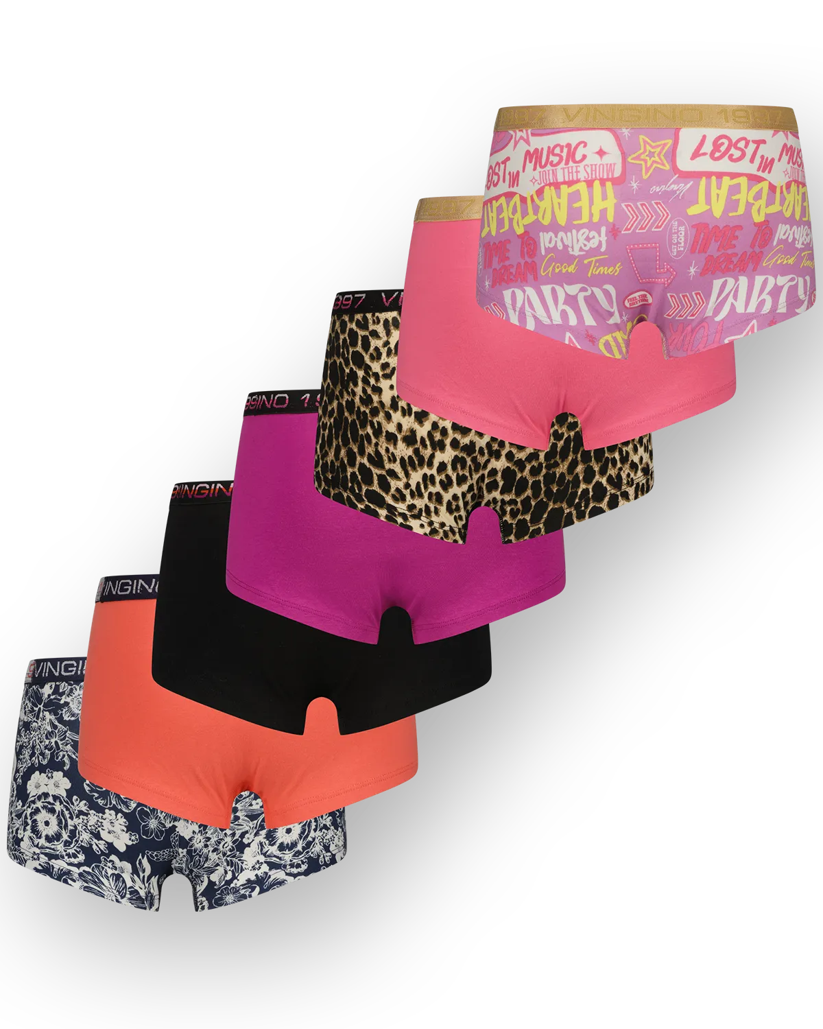 Mädchen Hipster festival 7-pack | Schwarz