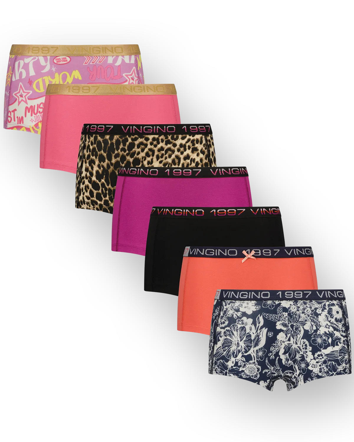 Mädchen Hipster festival 7-pack | Schwarz