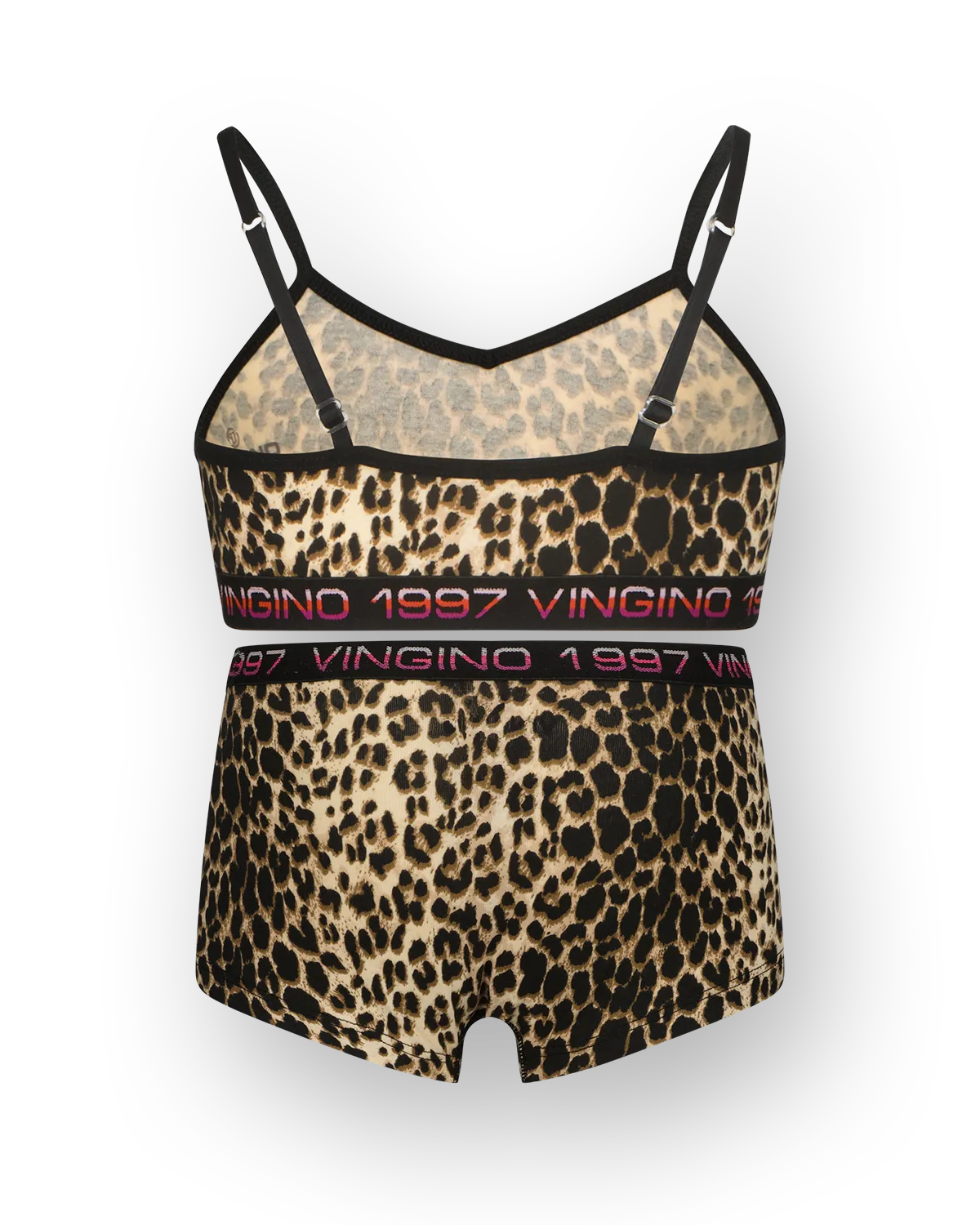 Mädchen Hipster animal top set | Schwarz