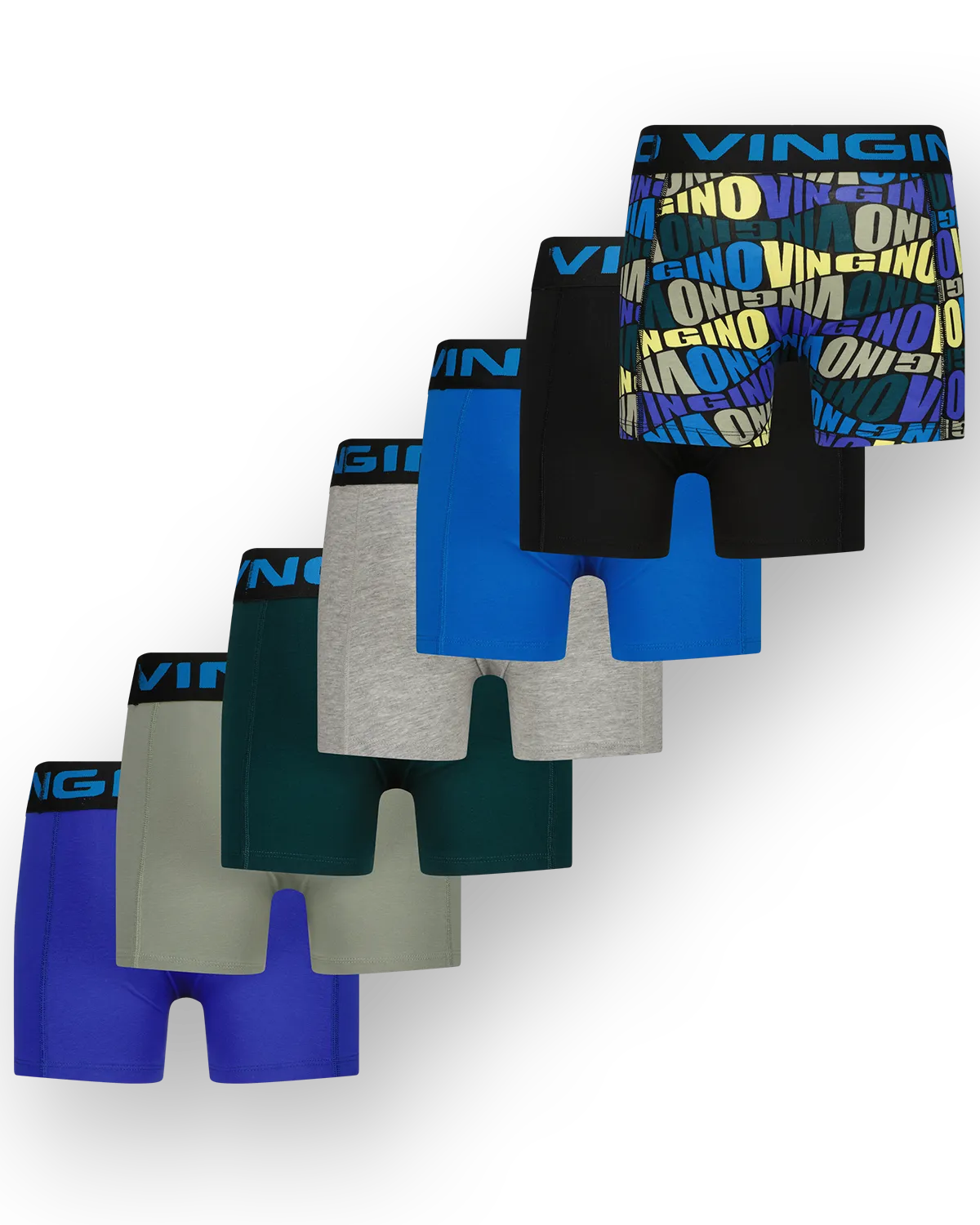 Jungen Boxer Blue 7-pack | Schwarz