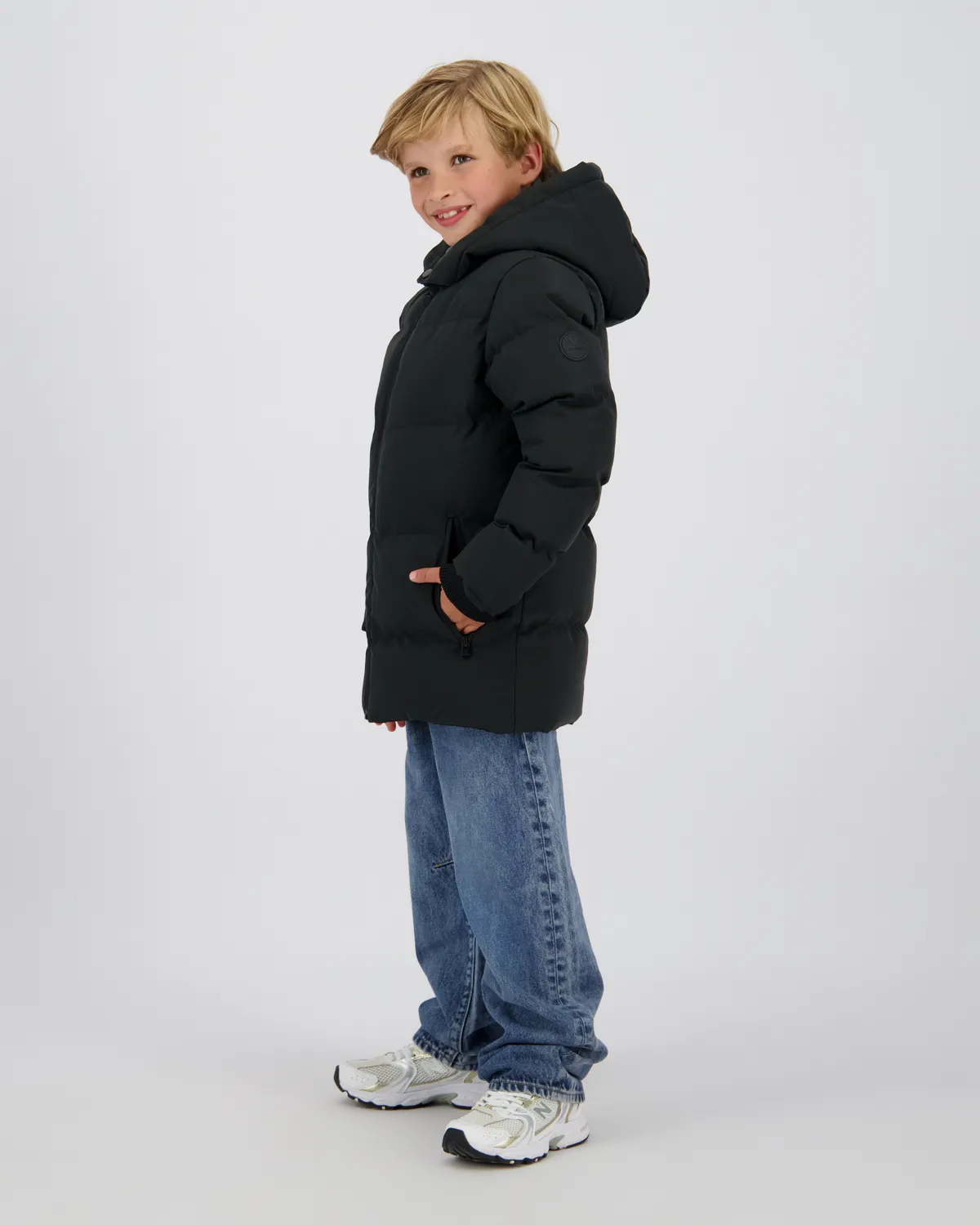 Jungen Langer Jacke Tanop | Schwarz