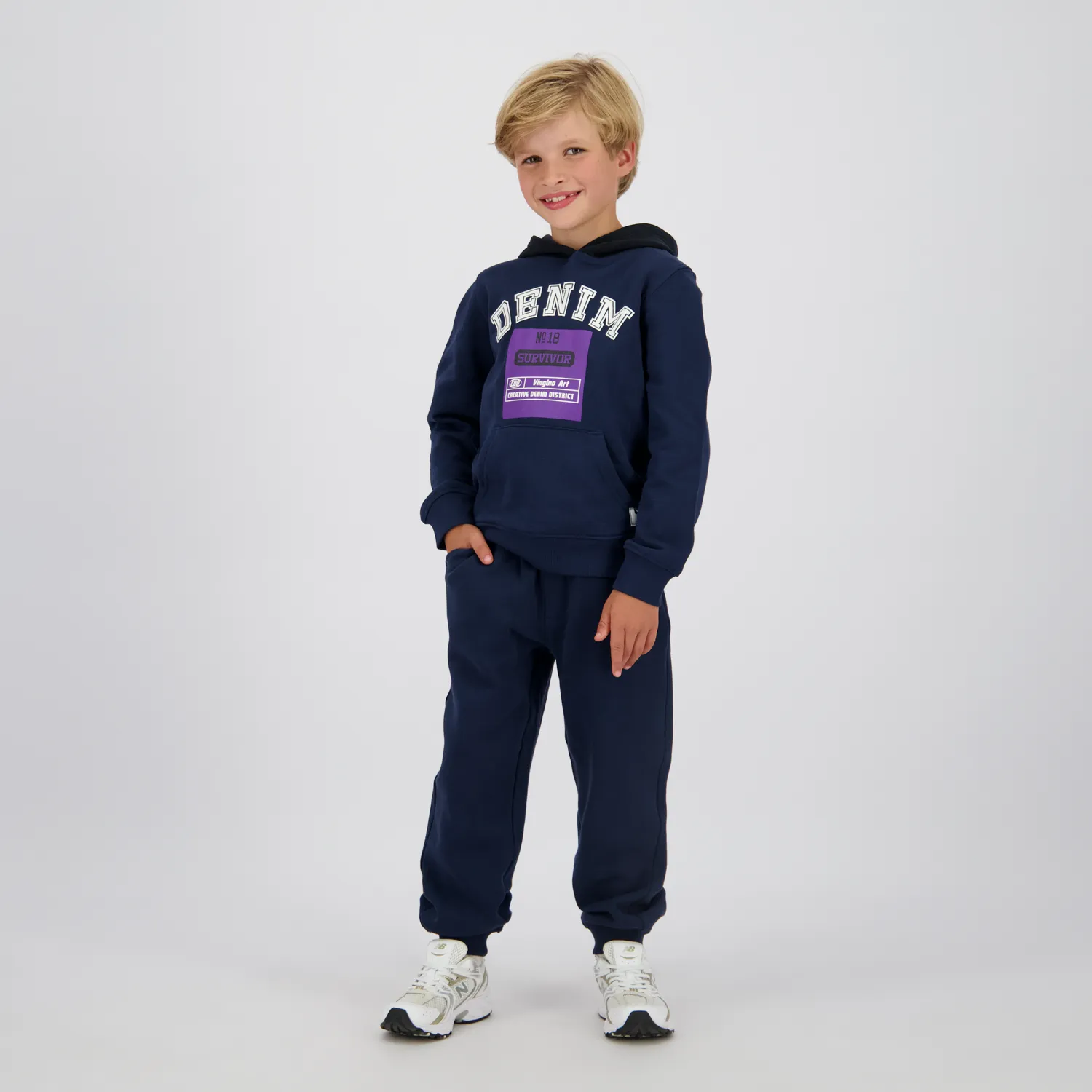 Jungen Boxy Sweatshirt Nolan | Blau