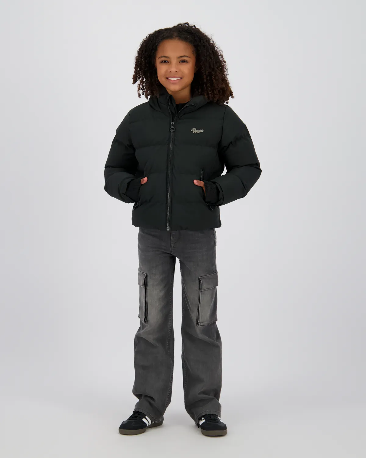 Mädchen Hooded Jacke Tezia | Schwarz