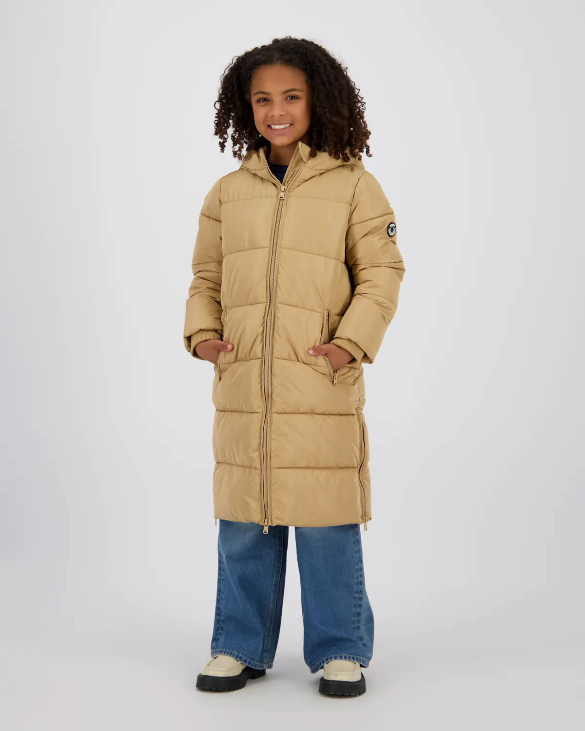 Mädchen Langer Jacke Taire | Braun