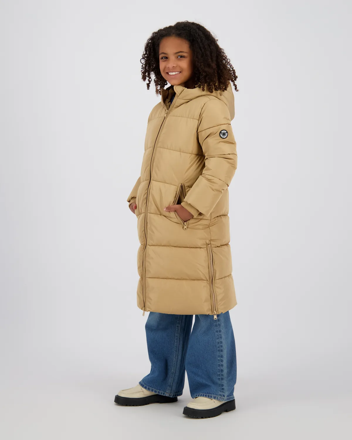 Mädchen Langer Jacke Taire | Braun