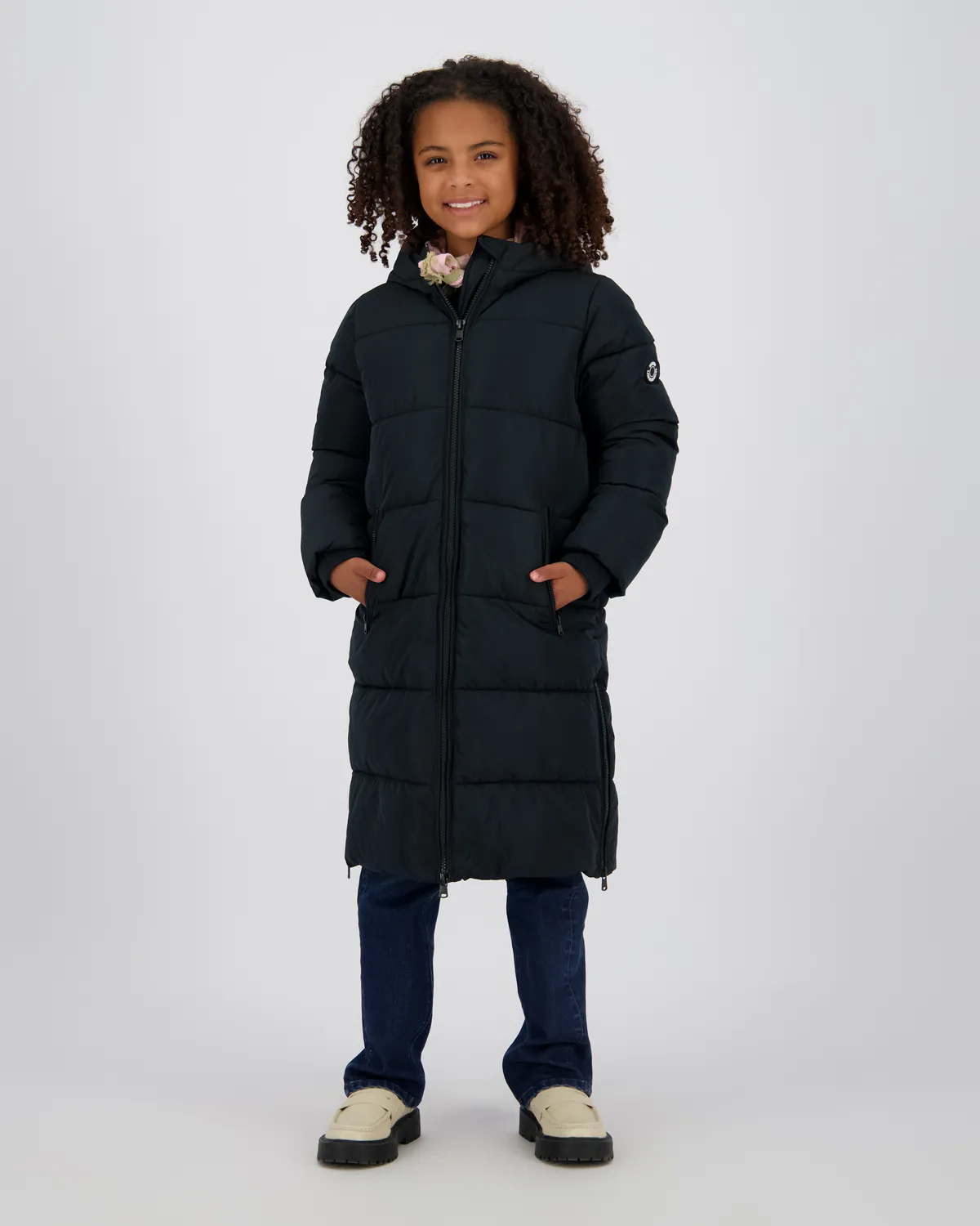 Mädchen Langer Jacke Taire | Schwarz