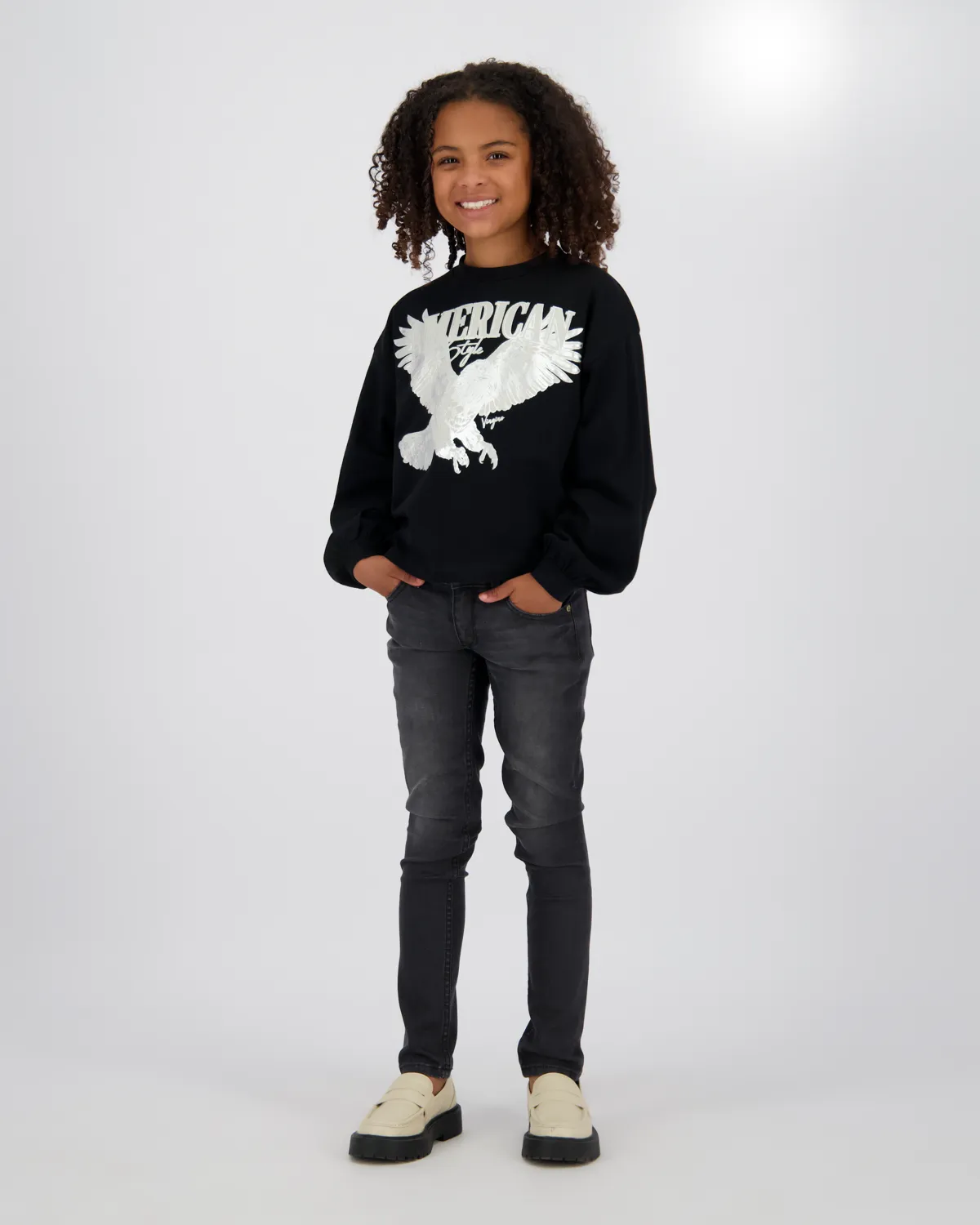 Mädchen Skinny Jeans Alice | Schwarz