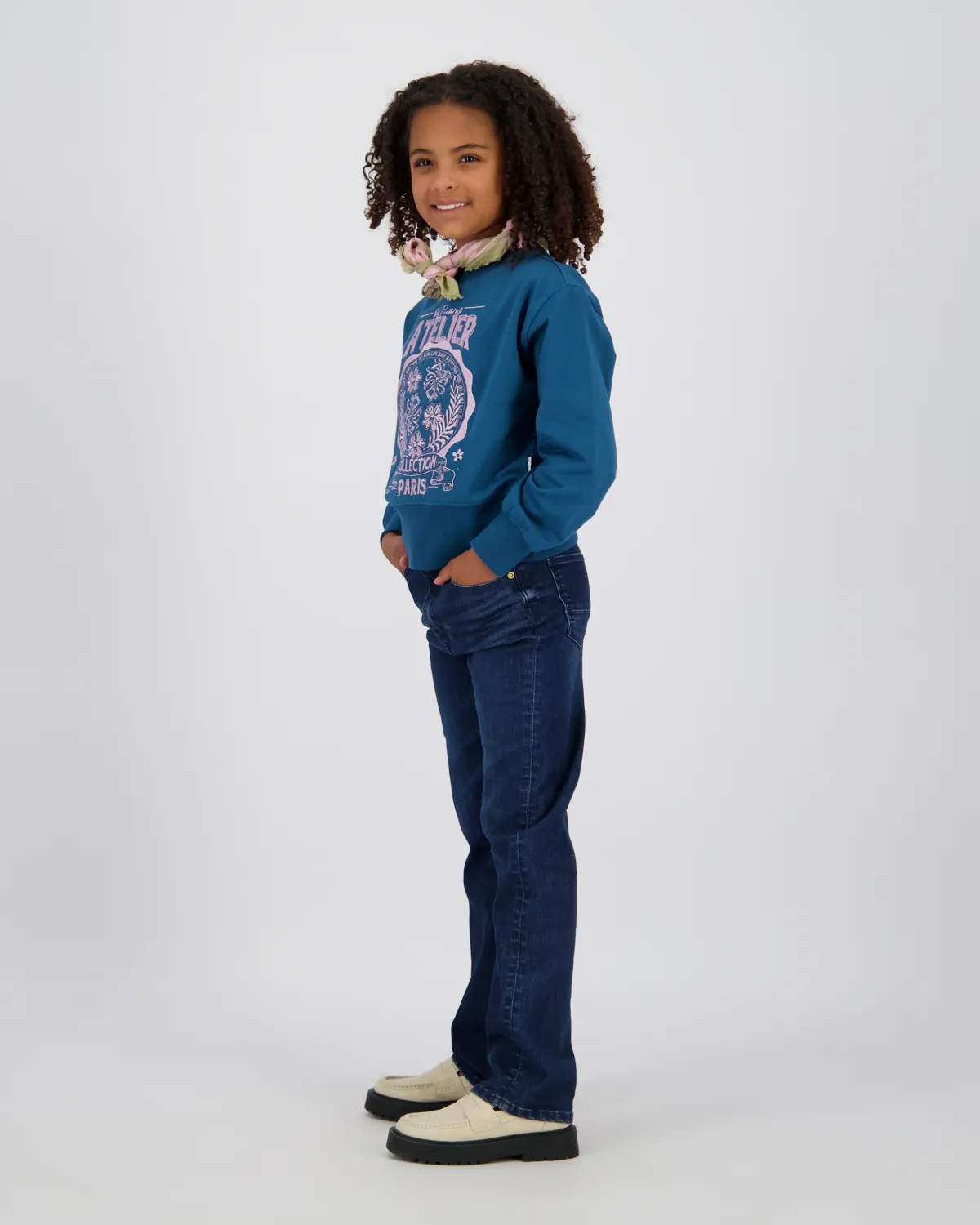 Mädchen Straight Jeans Cristie | Blau