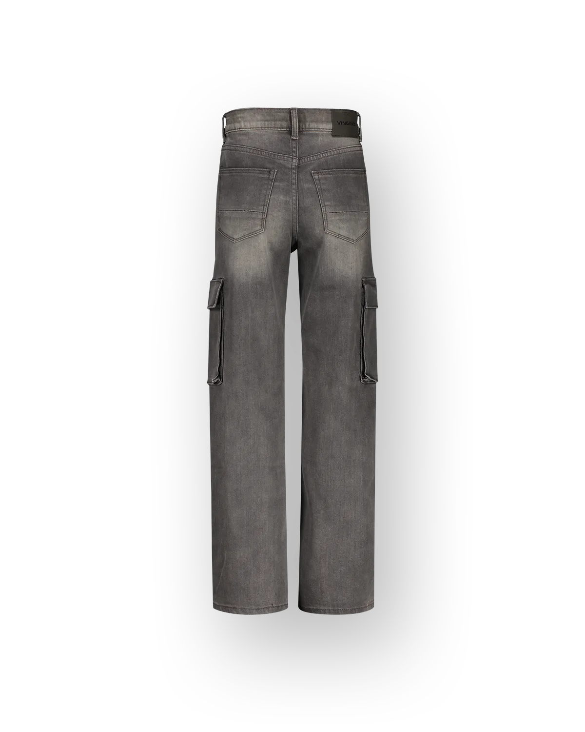 Mädchen Wide leg Jeans Coco Cargo | Schwarz