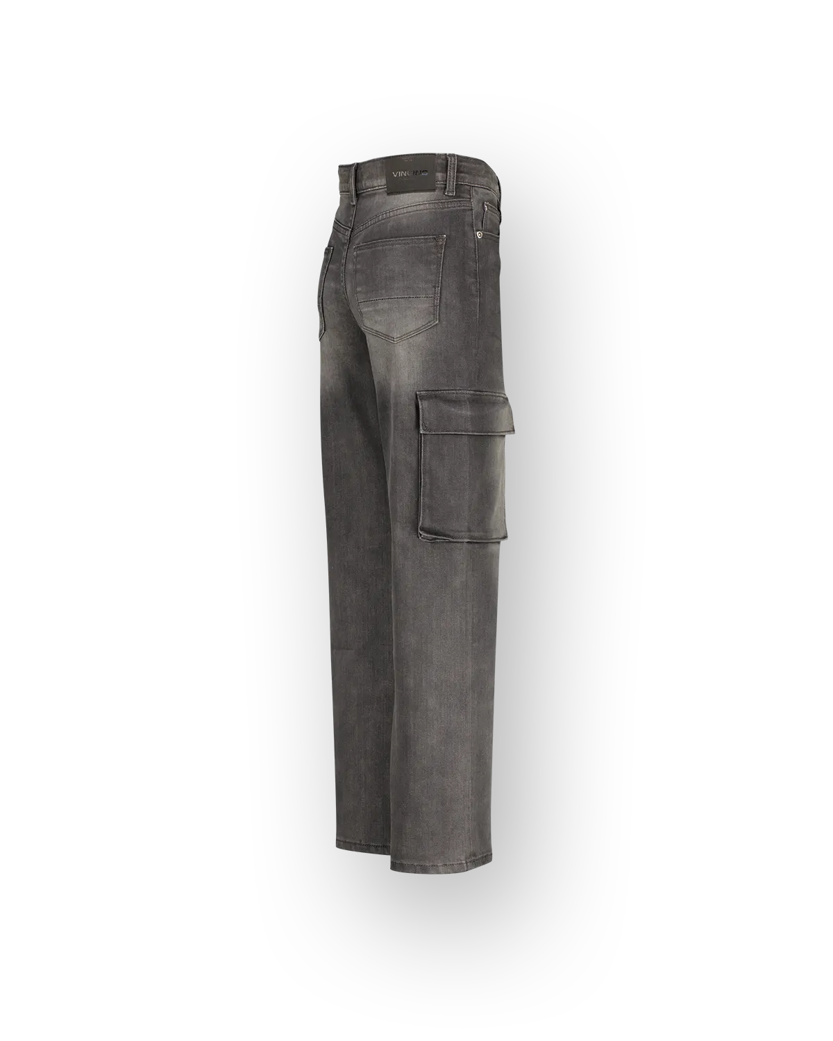 Mädchen Wide leg Jeans Coco Cargo | Schwarz