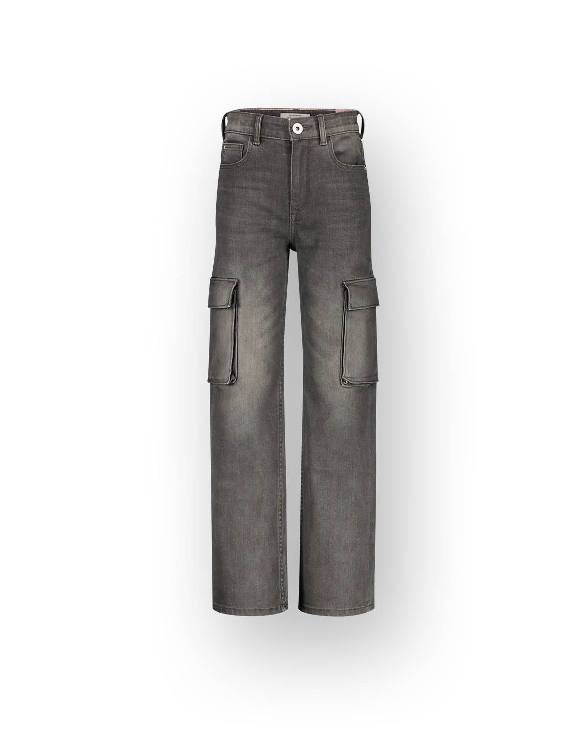 Mädchen Wide leg Jeans Coco Cargo | Schwarz