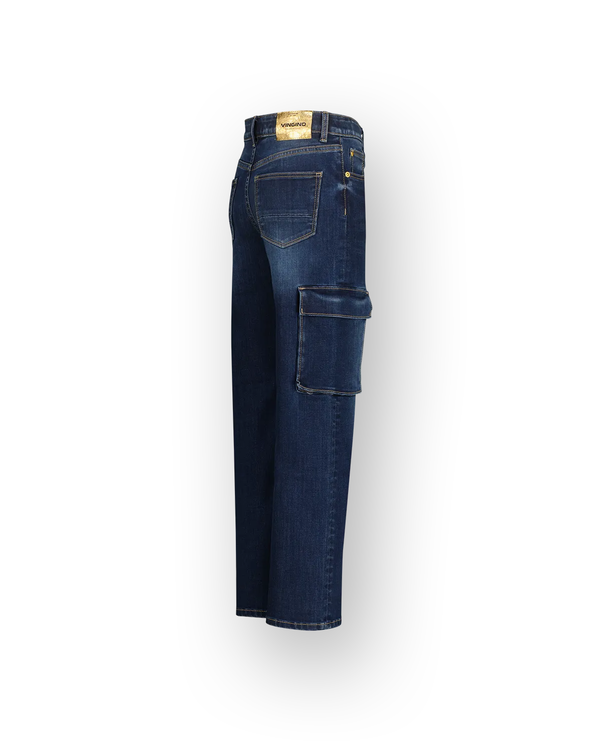 Mädchen Wide leg Jeans Coco Cargo | Blau