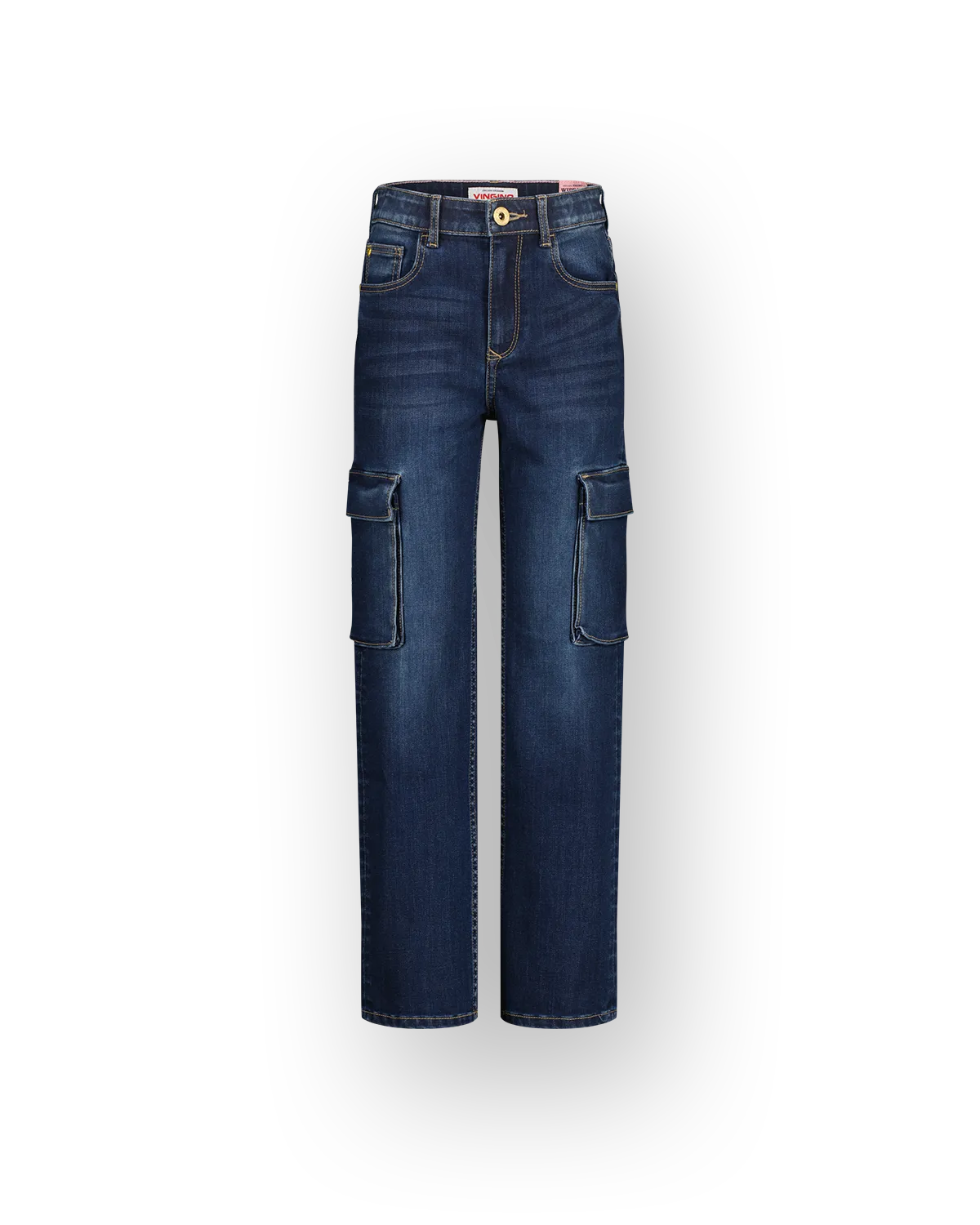 Mädchen Wide leg Jeans Coco Cargo | Blau