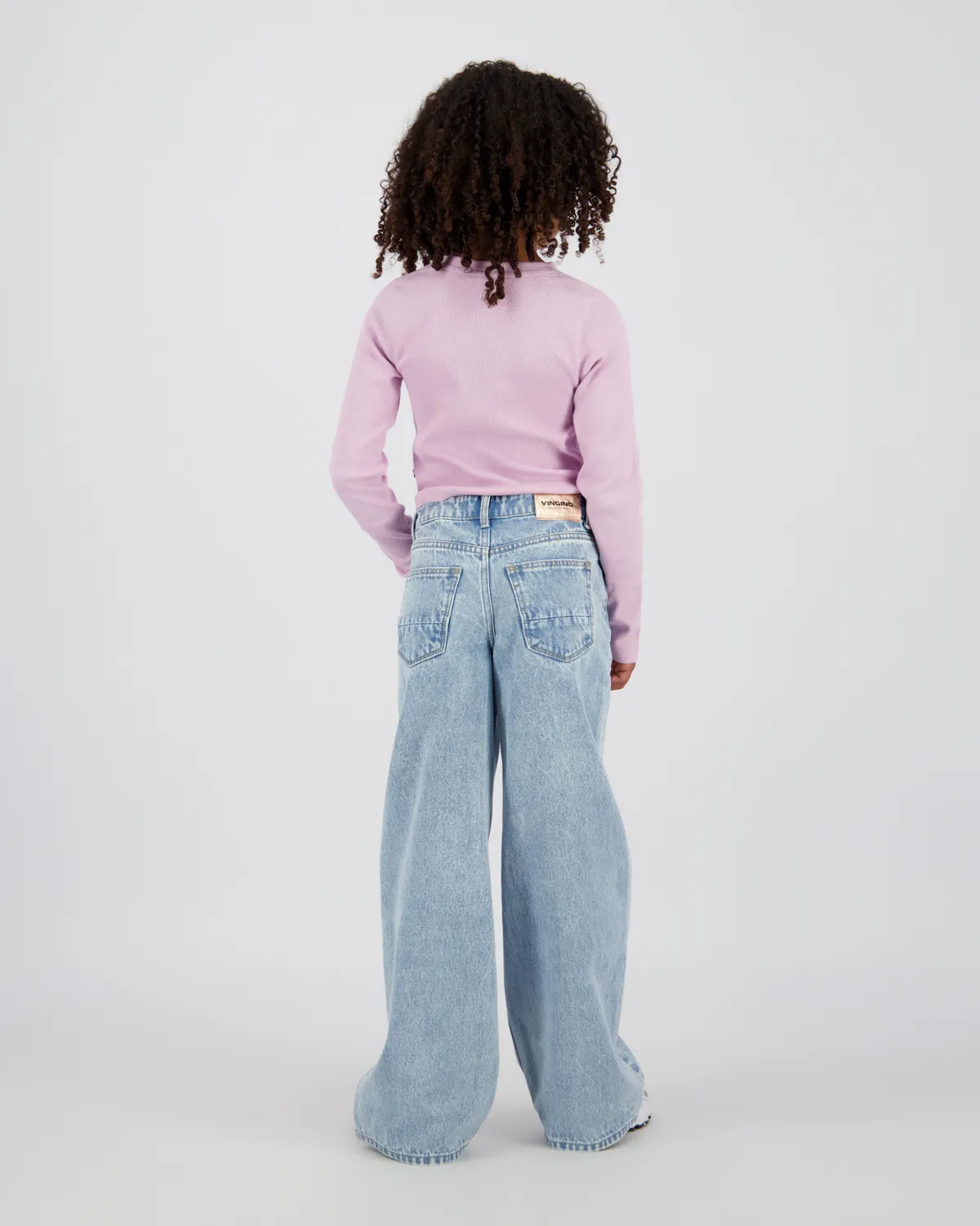 Mädchen Extra wide leg Jeans Cherry | Blau