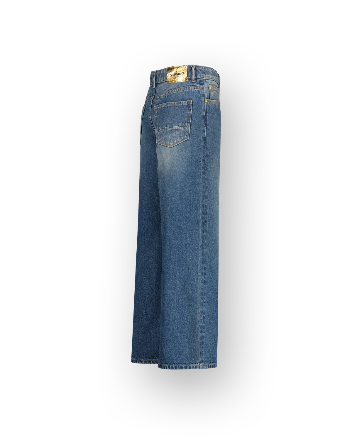Mädchen Extra wide leg Jeans Cherry | Blau