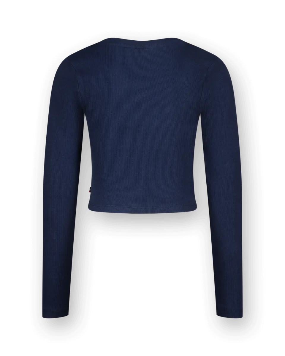 T-shirt G-basic-crop Rib Longsleeve
