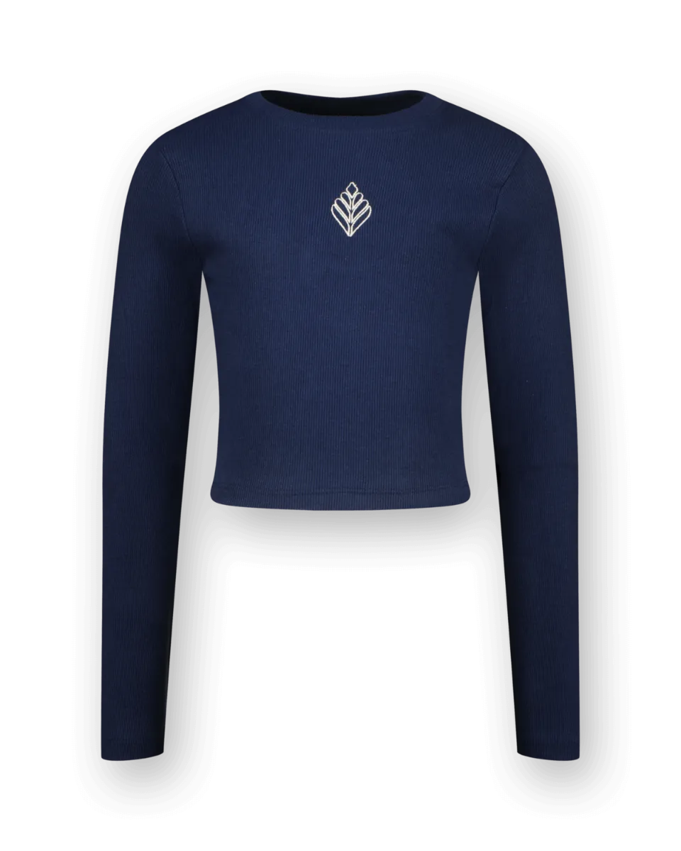 T-shirt G-basic-crop Rib Longsleeve