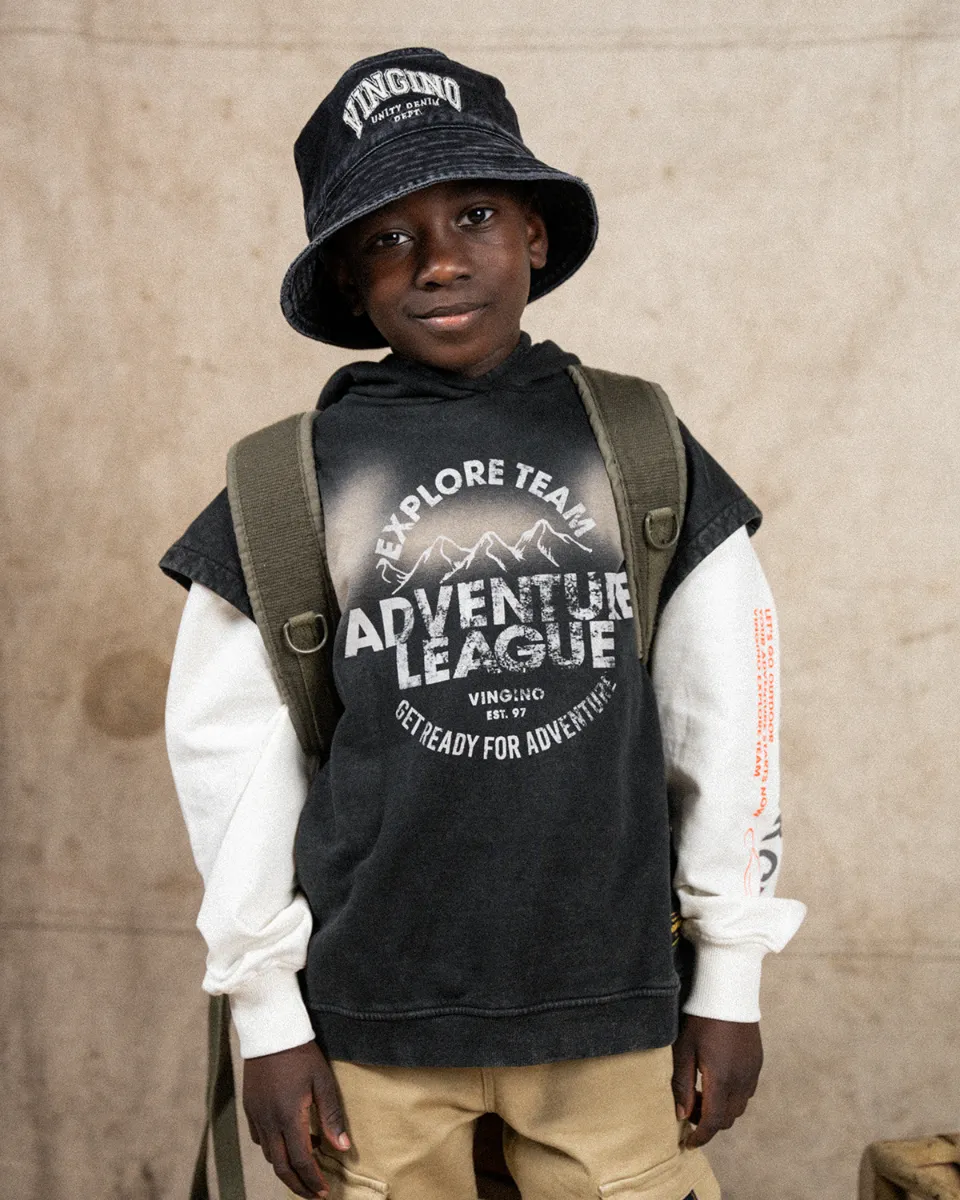 Jungen Sweatshirt Nielson | Schwarz