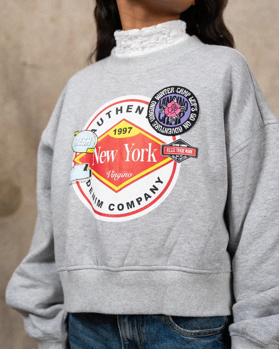 Mädchen Sweatshirt Nomire | Grau
