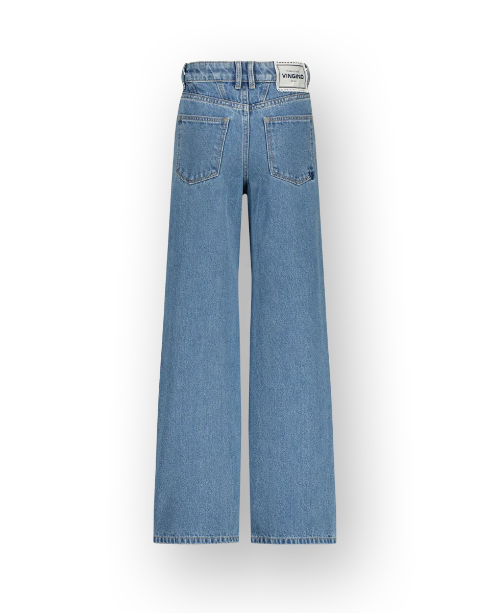 Mädchen Wide leg Jeans Cato Bow | Blau