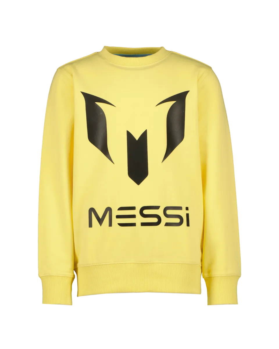 Jungen Sweater Logo-Crew-Messi | Gelb