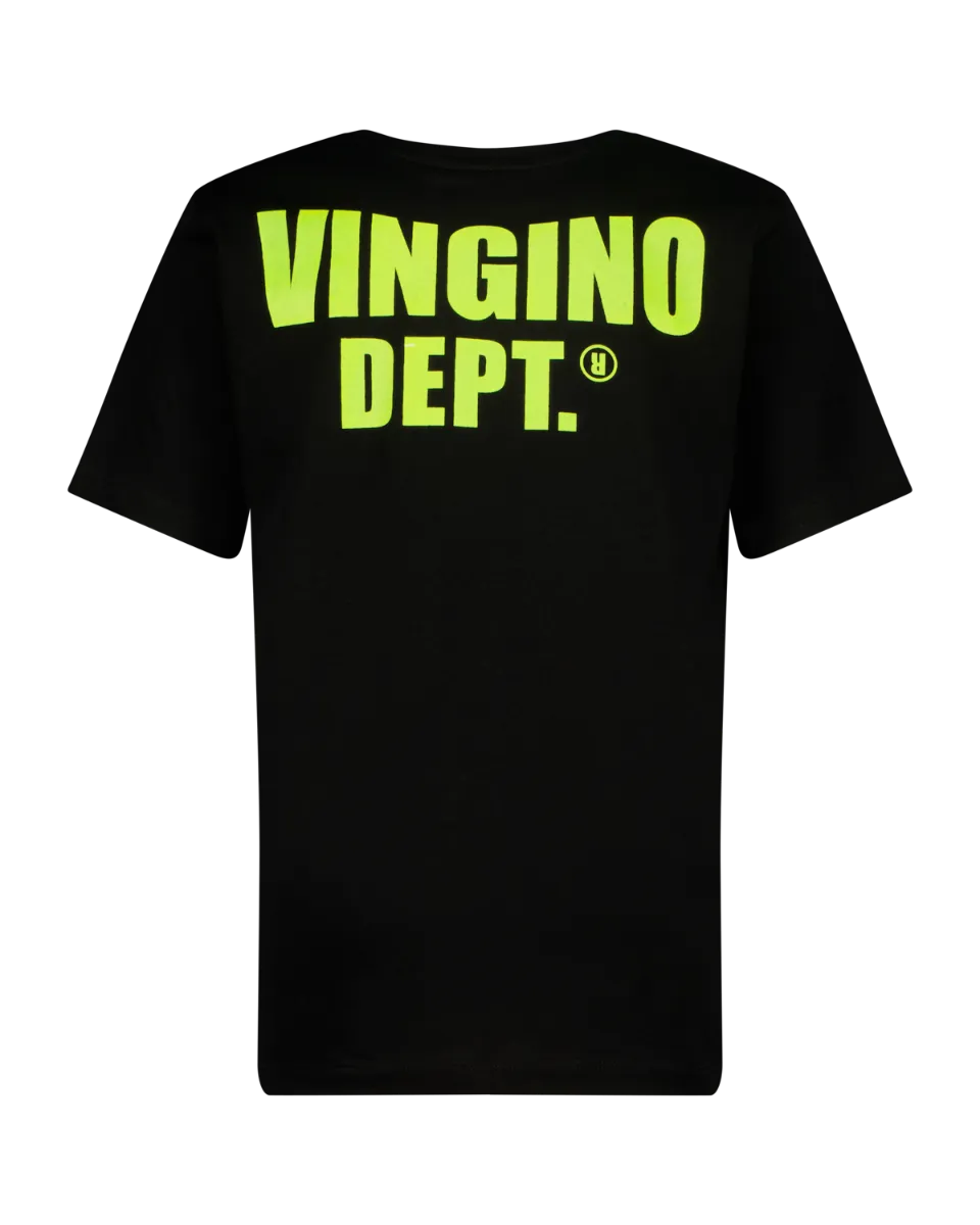 Jungen T-shirt Hasial | Schwarz