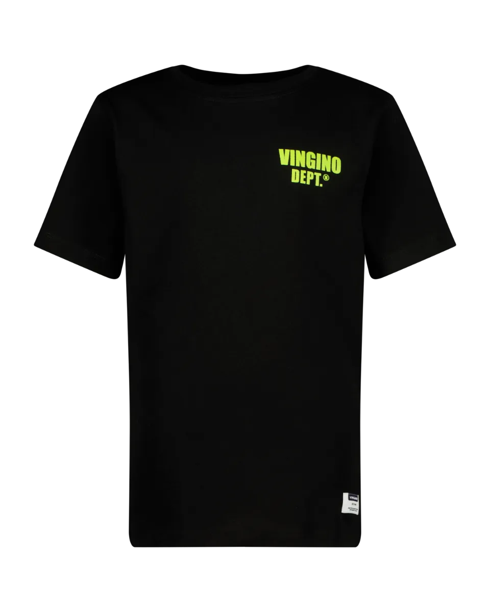 Jungen T-shirt Hasial | Schwarz