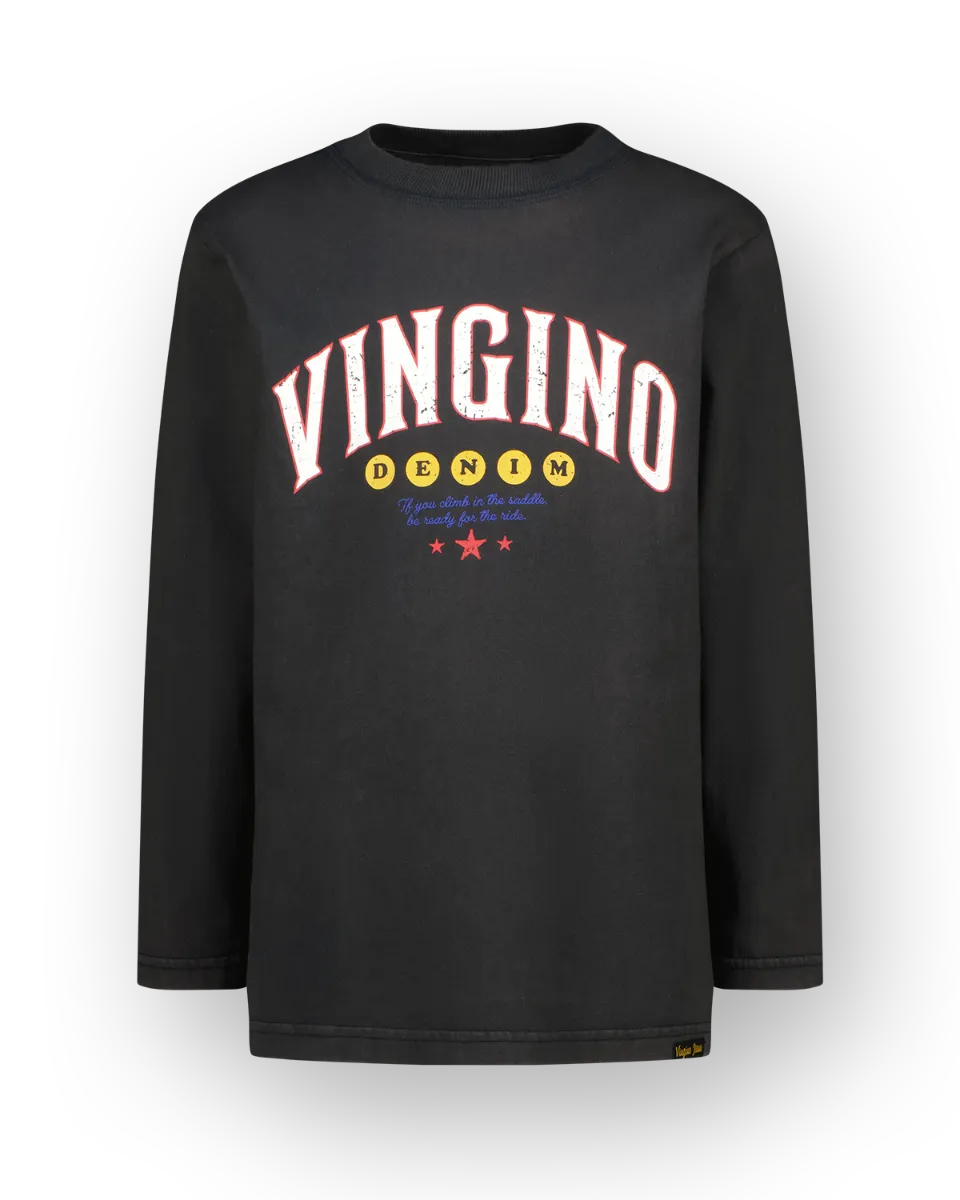 Jungen T-shirt Jacey | Schwarz