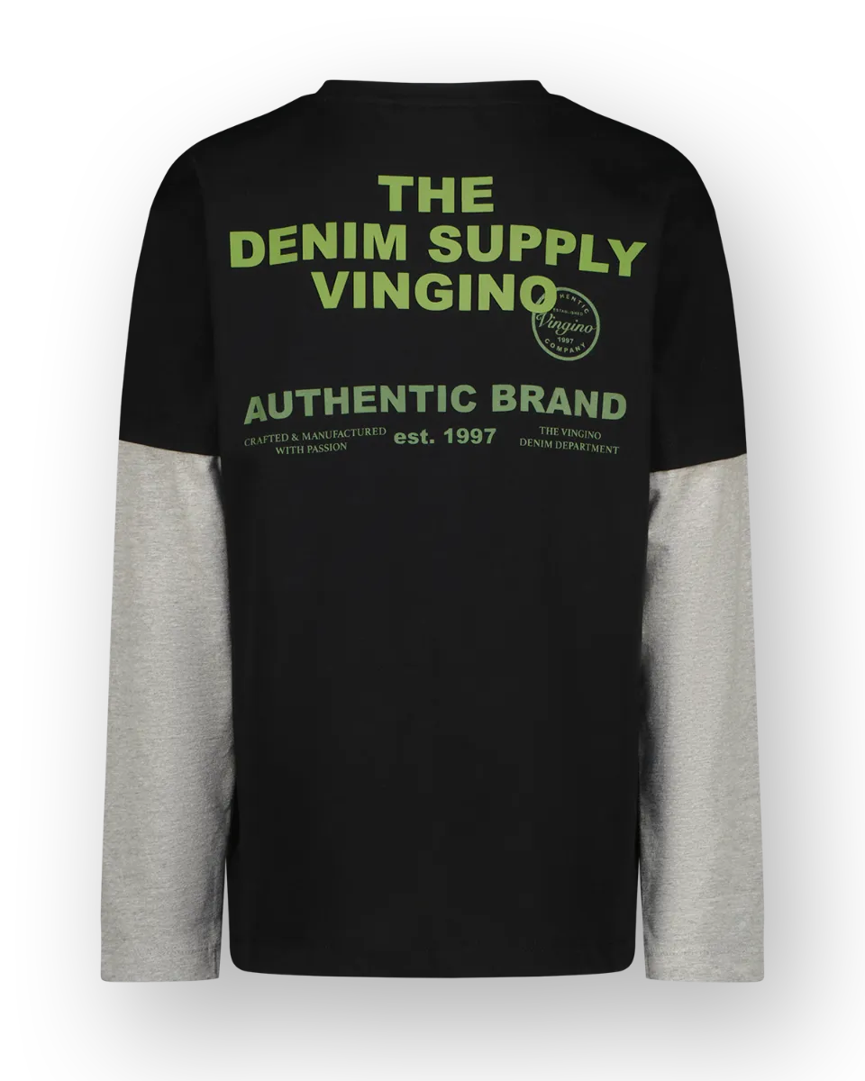 Jungen T-shirt Jimme | Schwarz
