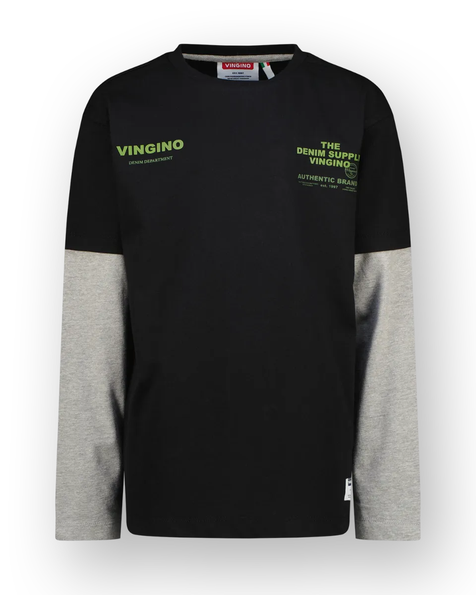 Jungen T-shirt Jimme | Schwarz