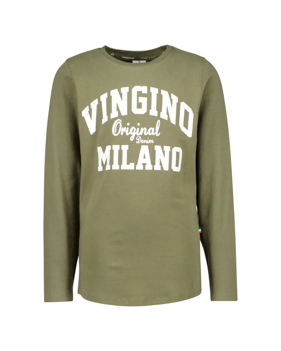 Jungen Classic logo Longsleeve | Schwarz