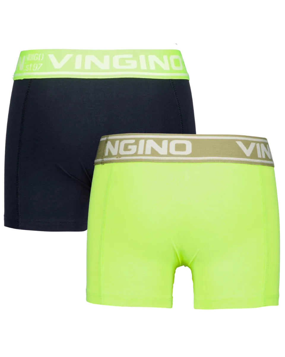 Jungen Boxer B-231-2 Fresh Solid 2 Pack | Gelb