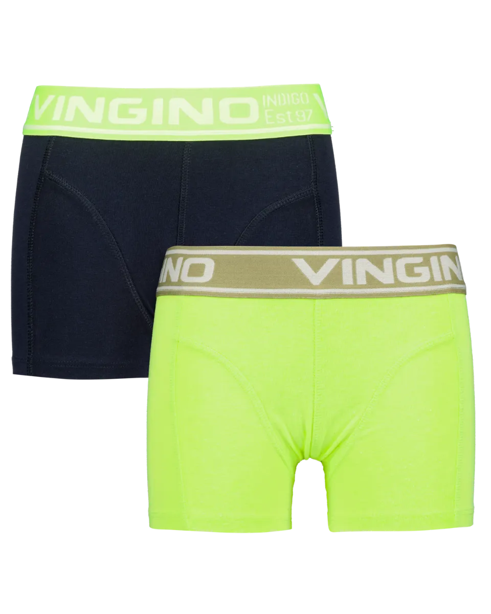 Jungen Boxer B-231-2 Fresh Solid 2 Pack | Gelb