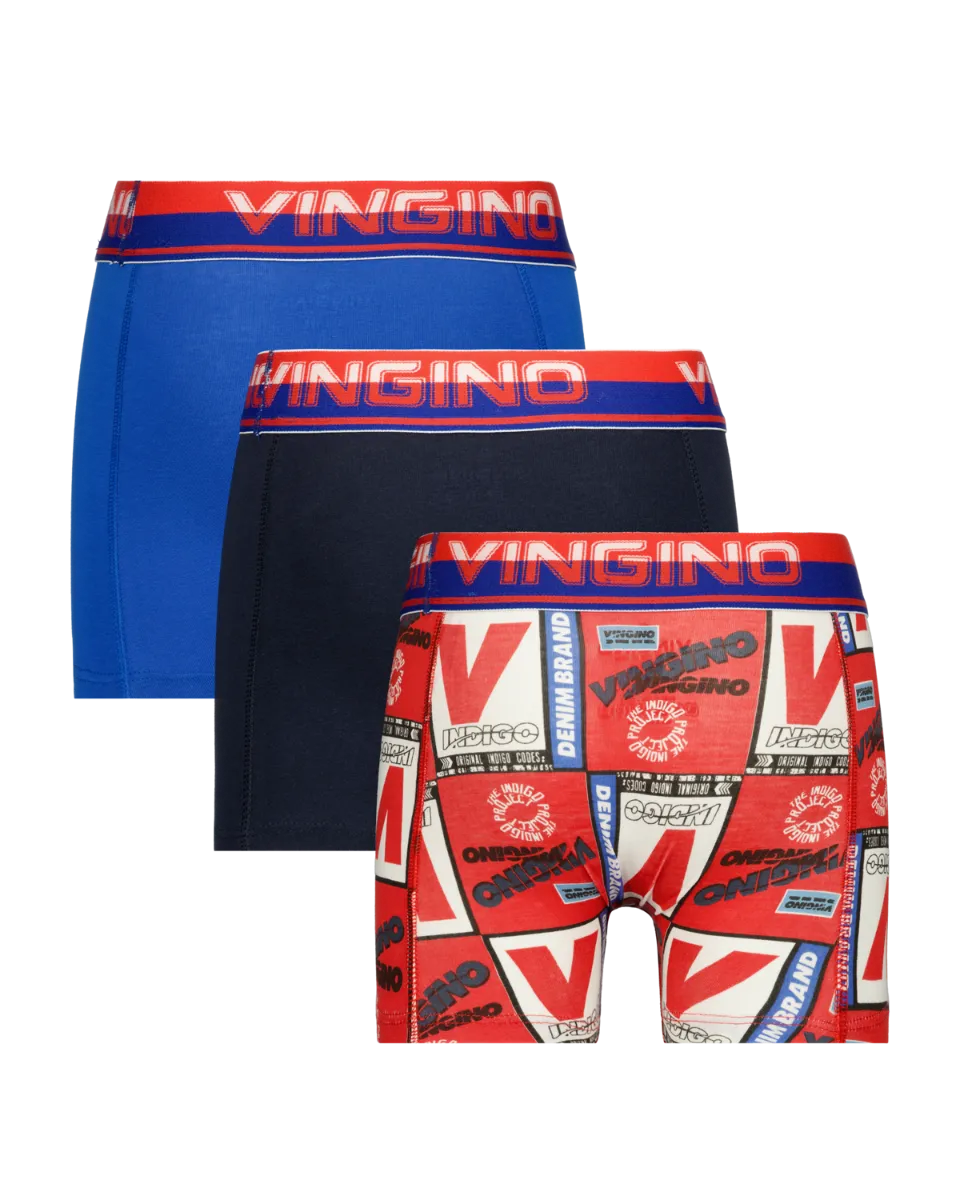 Jungen Boxer B-231-12 Athletics 3 Pack | Blau