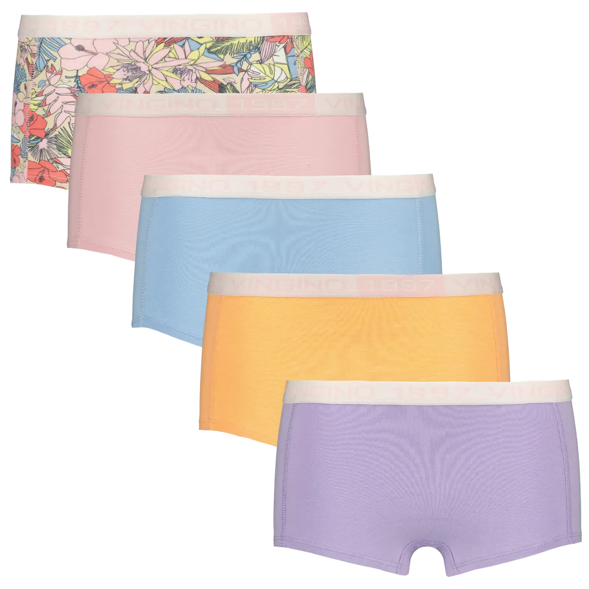 Mädchen Hipster G232-12- 5Pack | Schwarz