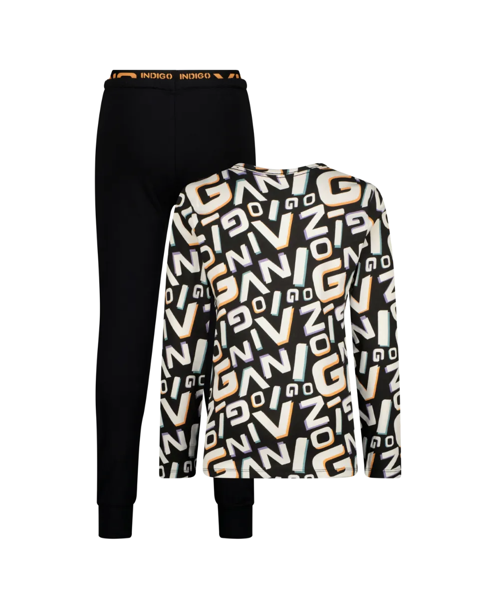 Jungen Pyjama Wardi | Schwarz