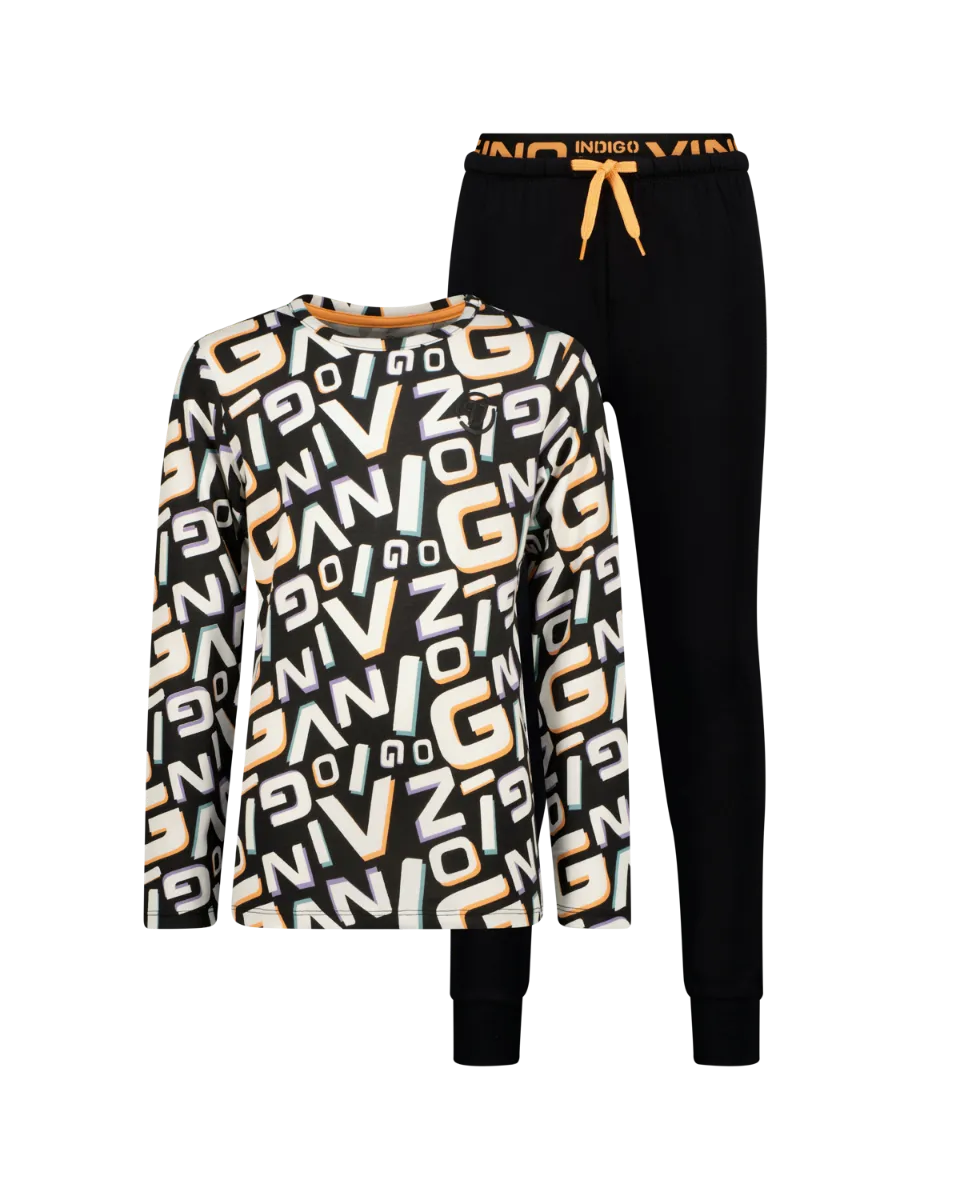 Jungen Pyjama Wardi | Schwarz