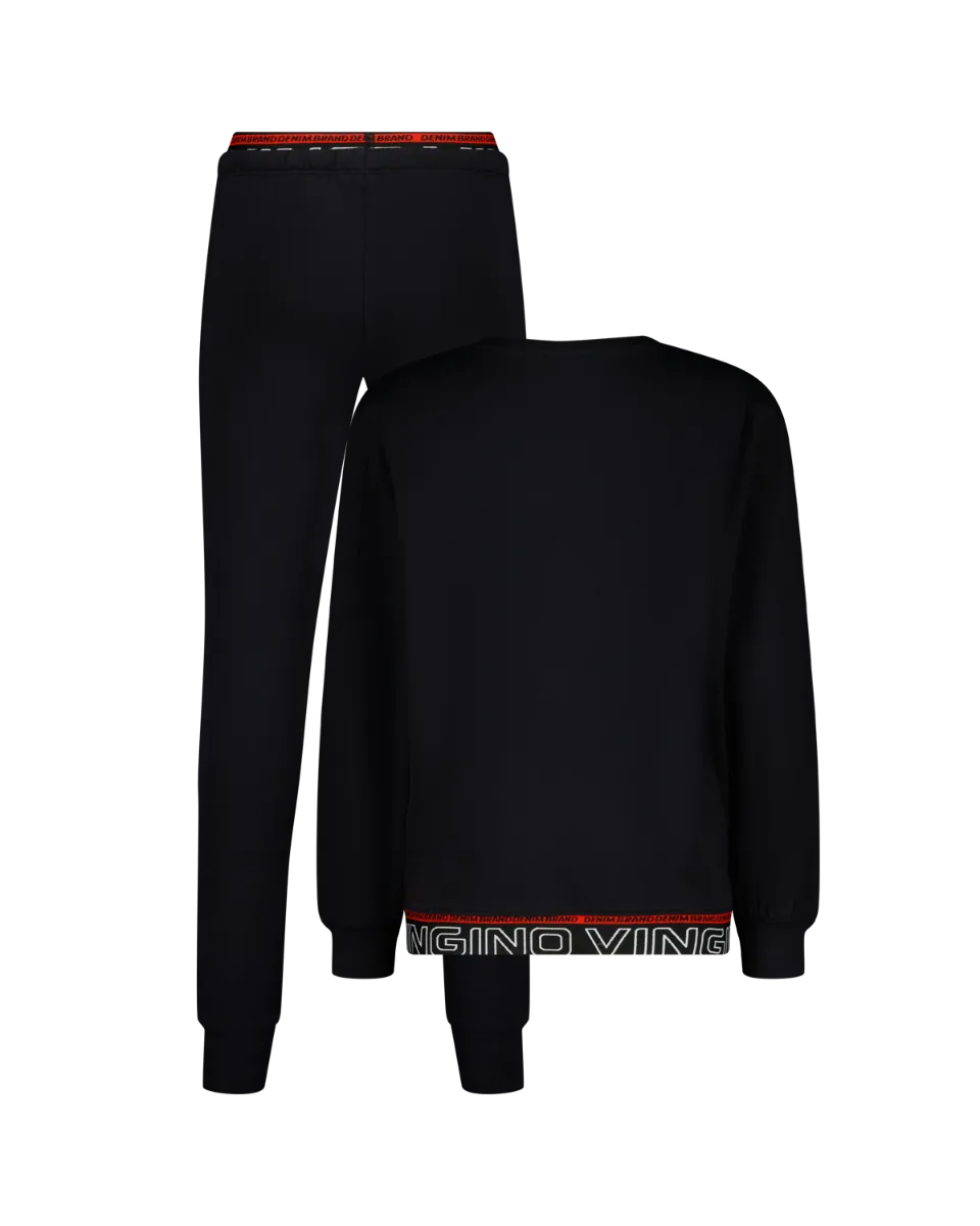 Jungen Pyjama Wess | Schwarz