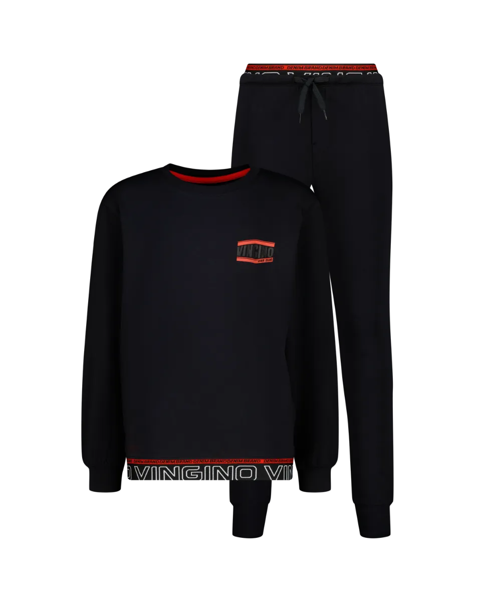 Jungen Pyjama Wess | Schwarz